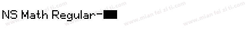 NS Math Regular字体转换